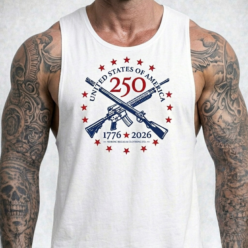 250th Anniversary Rifle Crest - Tank Top