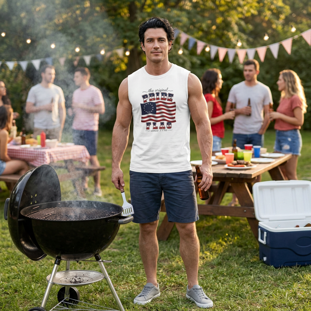 Pride Flag Muscle Tank